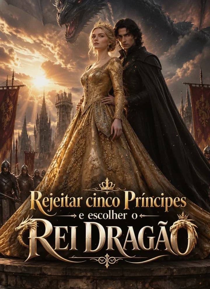 Capa de Rejeitar Cinco Príncipes e Escolher o Rei Dragão